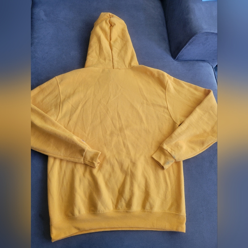 Champion Univ Of Drexel Hoodie Long Sleeve Pullover Adult Men's M Yellow - Picture 6 of 6